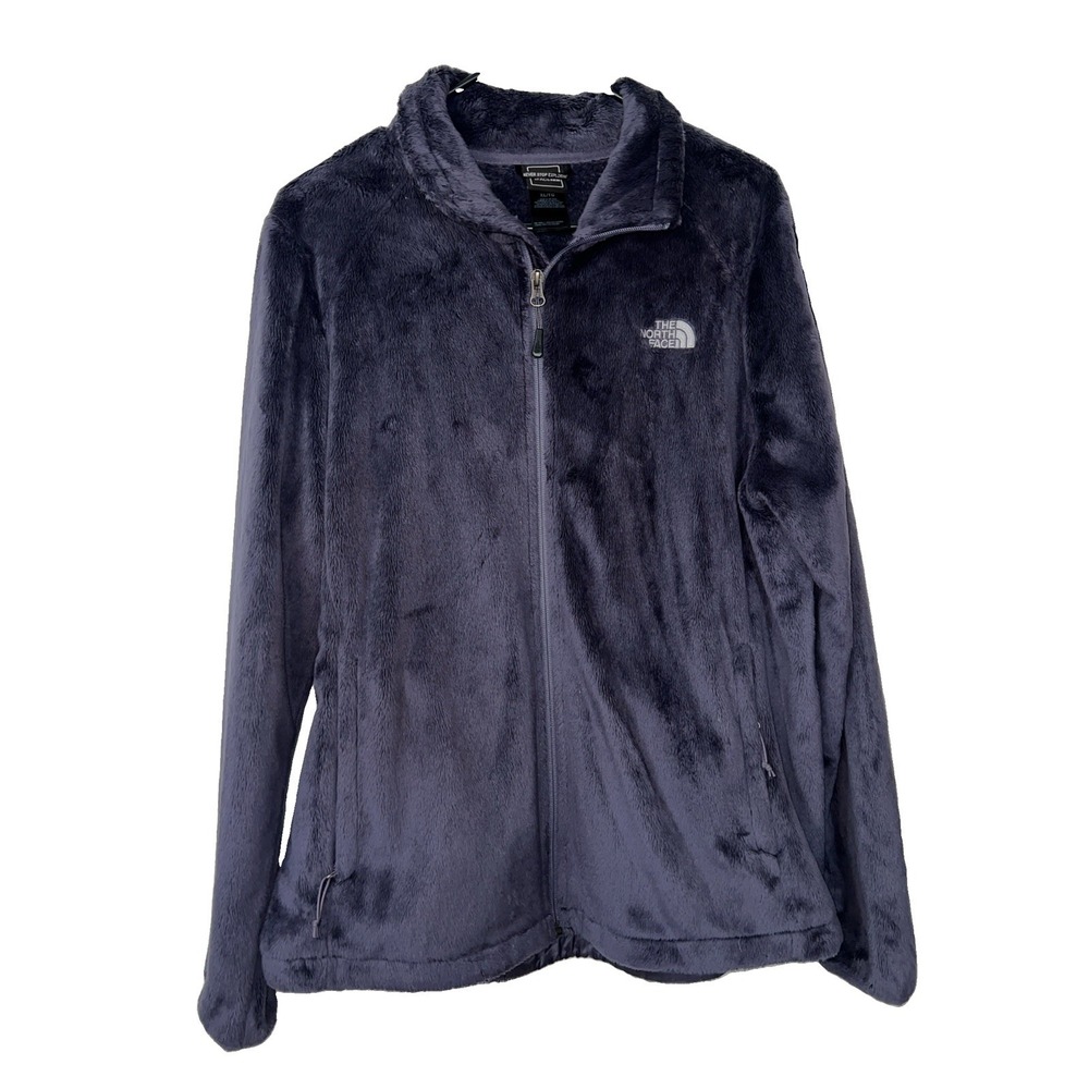 The North Face Osito Fleece Jacket Grounded Plum Full Zip Pockets Women's Sz XL